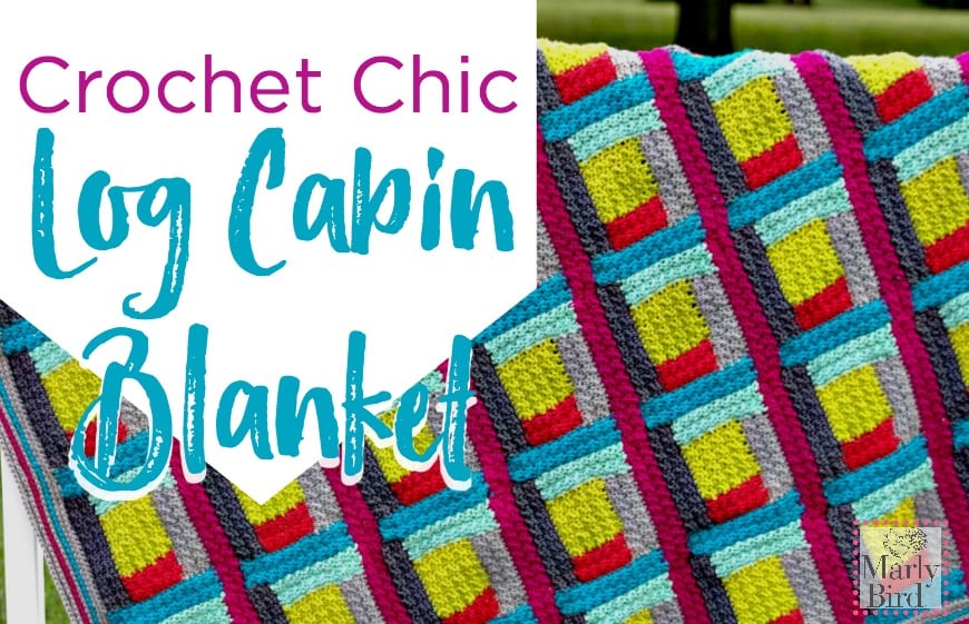 Crochet Chic Log Cabin Blanket by Marly Bird is a Free Pattern on her website