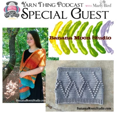 Banana Moon Studios shows off a new design on the Yarn Thing Podcast