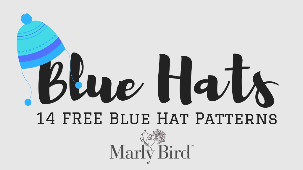 14 FREE Blue Hats Patterns