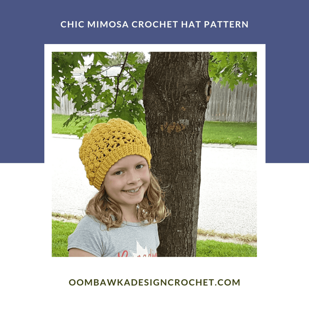 Chic Mimosa Crochet Hat by Oombawka Designs