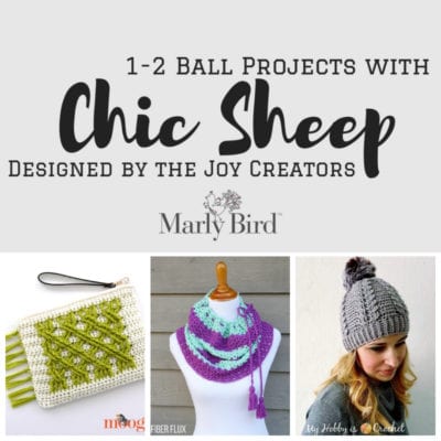 Chic Sheep Patterns with only 1 or 2 balls-from the Joy Creators