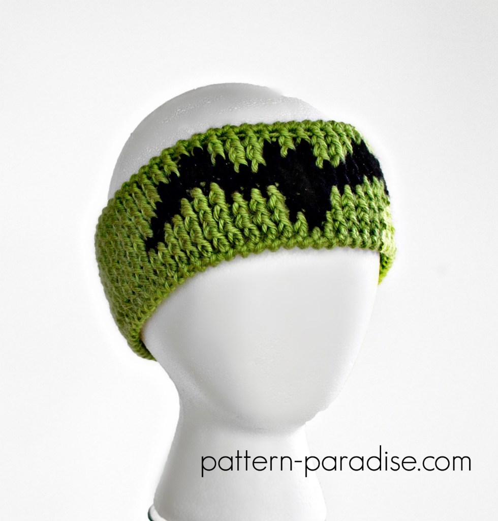 Halloween Graph Headband Designed by Pattern Paradise