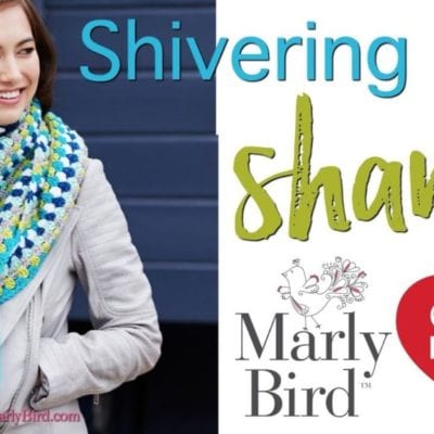 Simple Granny Stitch Shawl || Shivering Chic Crochet Shawl by Marly Bird