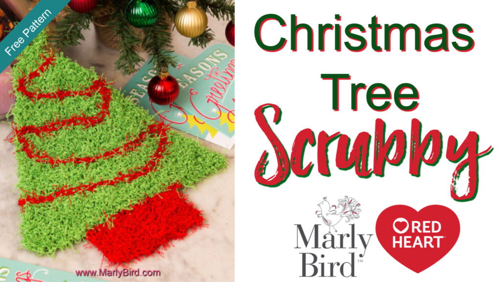 Video Tutorial for the FREE Knit Christmas Tree Scrubby Pattern