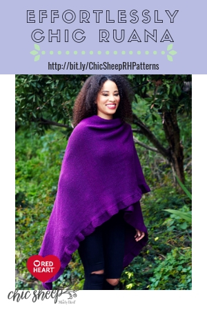 Effortlessly Chic Ruana-FREE Chic Sheep by Marly Bird pattern™