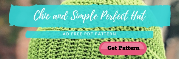 Chic and Simple Perfect Hat-FREE Crochet Hat Pattern Designed by Marly Bird