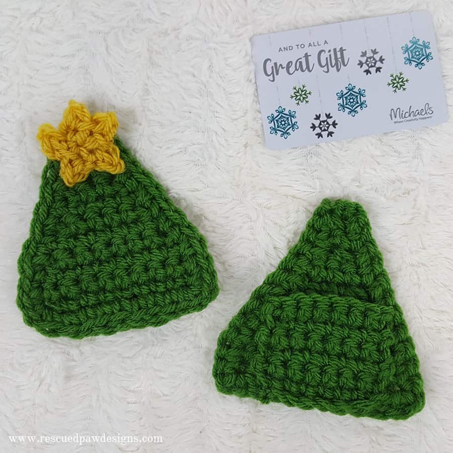 Crochet Gift Card Holder-Christmas Tree Designed by Rescued Paw Designs