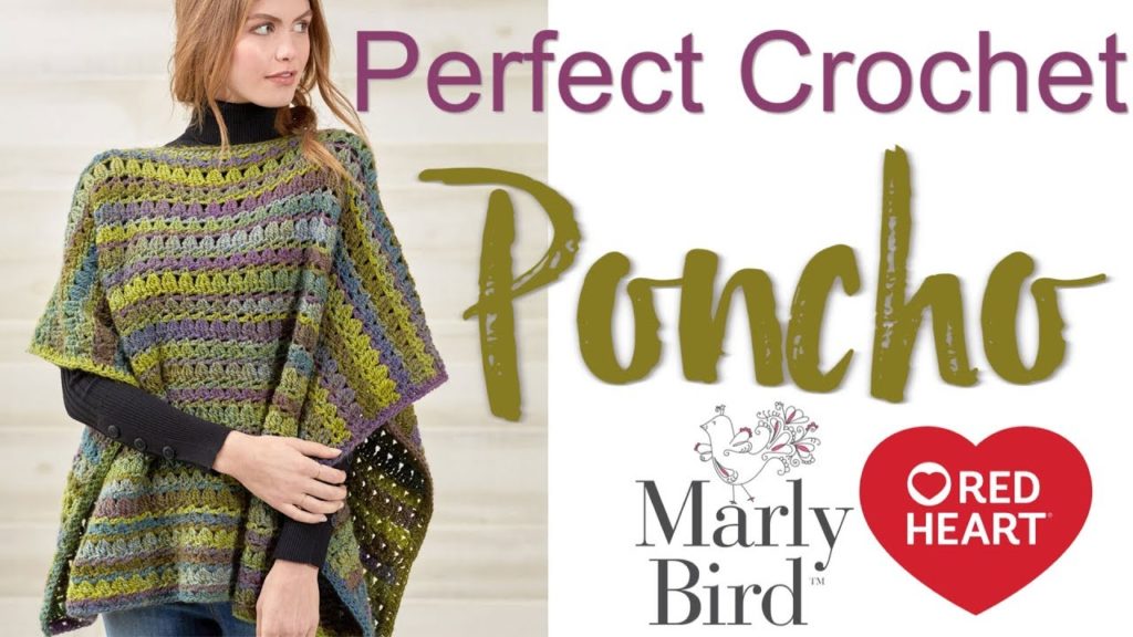 FREE Crochet Poncho Pattern with Video Tutorial-Beginner Crochet Poncho