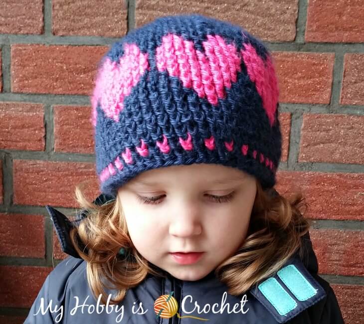 FREE Crochet Heart Hat