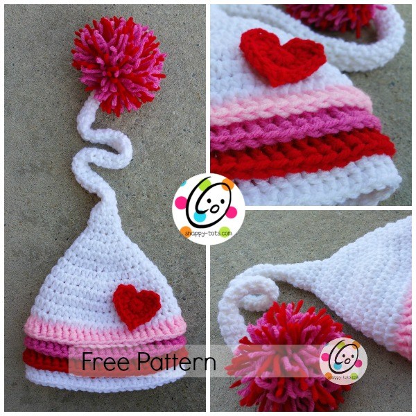 FREE Crochet Valentine Hat