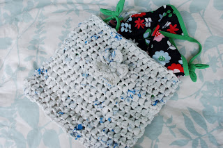 Crochet Plarn Swimsuit Bag