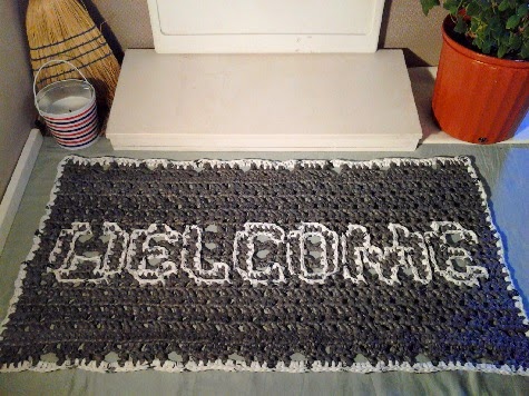 Crochet Plarn Welcome Mat