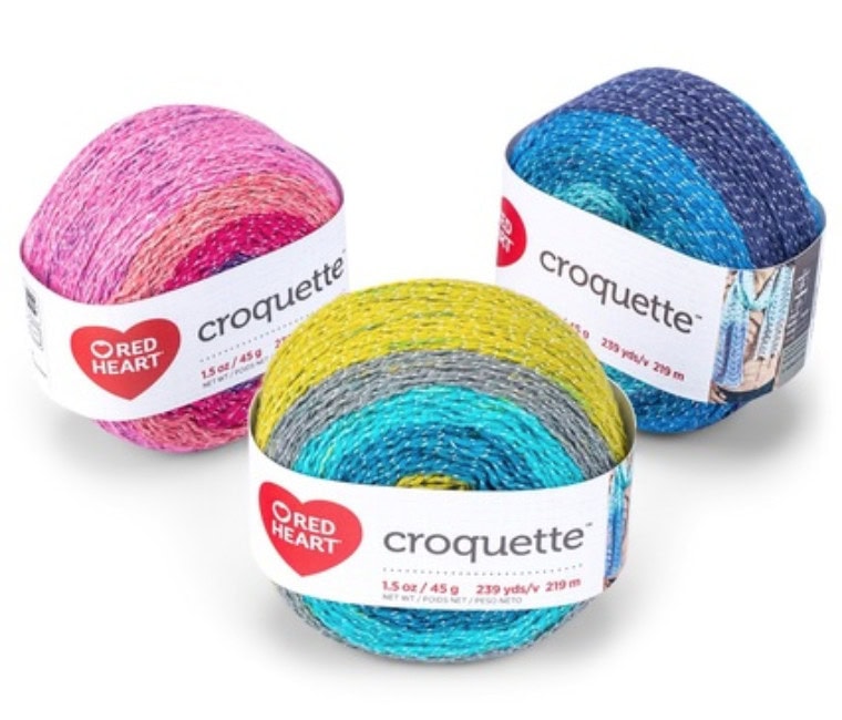 Red Heart Croquette yarn