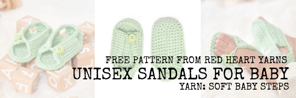 FREE Crochet Baby Sandals pattern