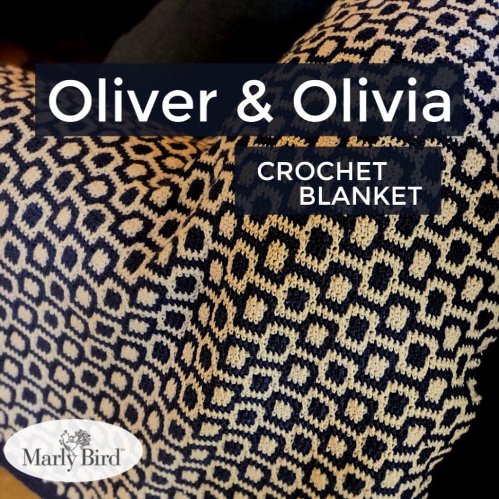 Oliver and Olivia Crochet Blanket by Marly Bird -- Free Crochet Pattern