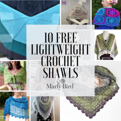 10 FREE Lightweight Crochet Summer Shawls