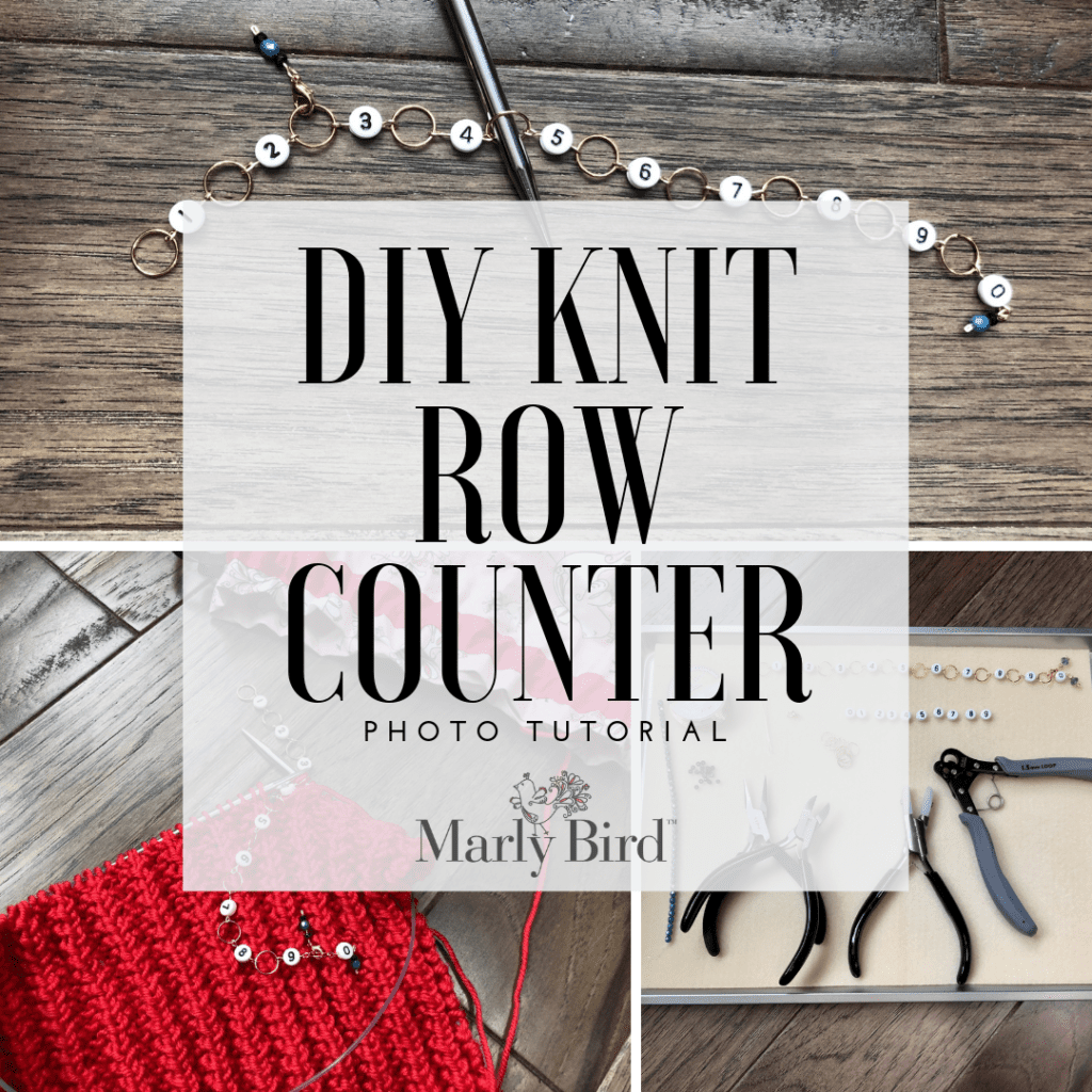 diy knit row counter-full tutorial with pictures - Marly Bird