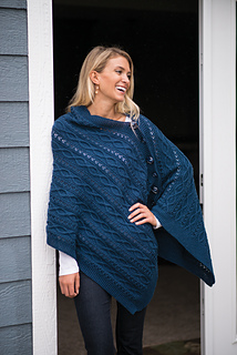 Great Falls Knit Poncho by Marly Bird