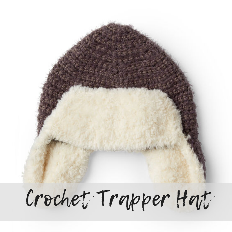 Download the FREE Crochet Trapper Hat Pattern from Yarnspirations