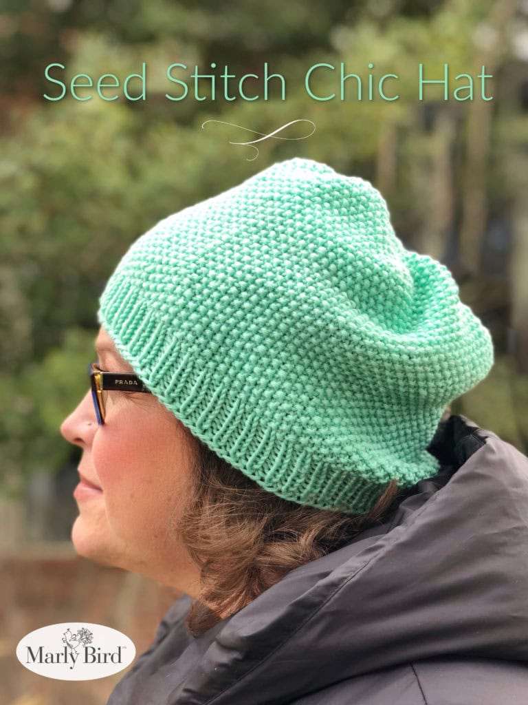 Knit Seed Stitch Chic Hat Marly Bird