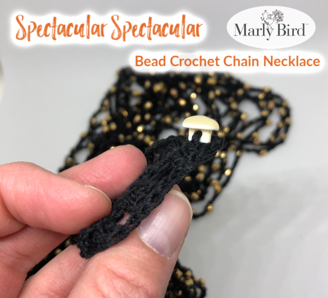 Finishing your bead crochet necklace