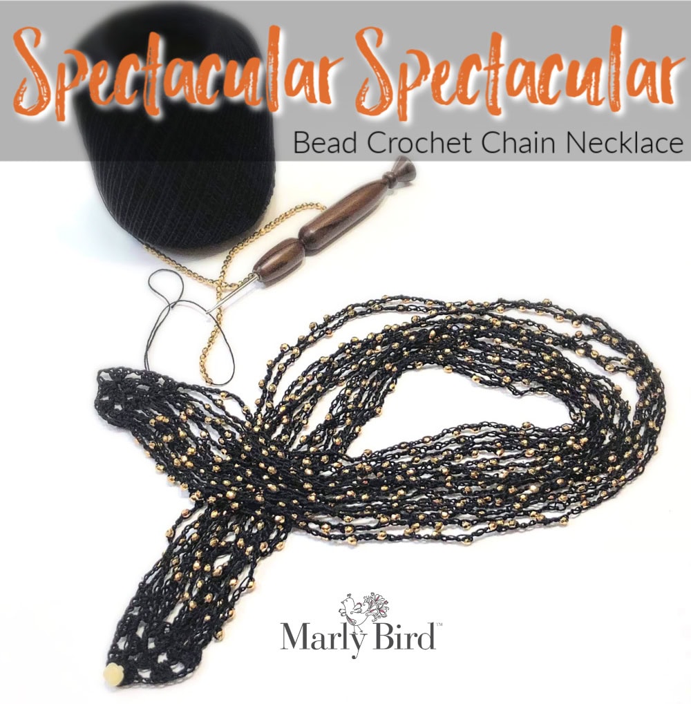 Bead Crochet Chain Necklace | Free Crochet Pattern