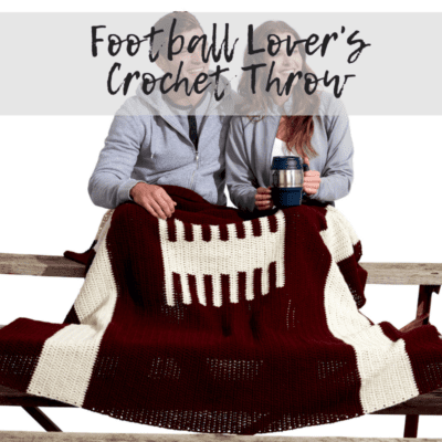 Football Crochet Blanket