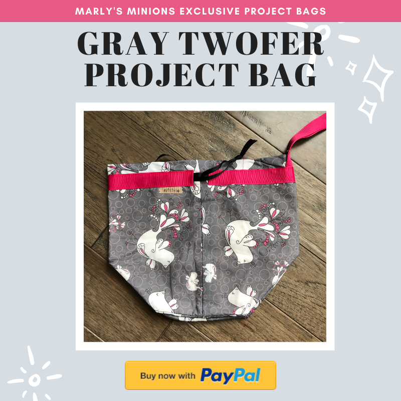 Purchase an Exclusive Marly's Minions Gray Twofer Project Bag