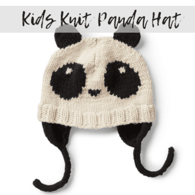 Knit Kids Panda Hat