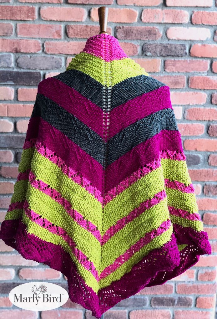 Mariposa Chic Knit Shawl by Marly Bird | Free Knitting Pattern