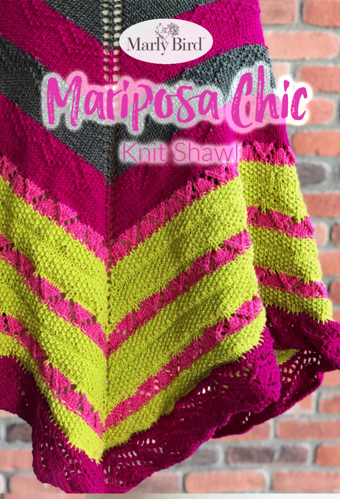 Mariposa Chic Knit Shawl by Marly Bird | Free Knitting Pattern