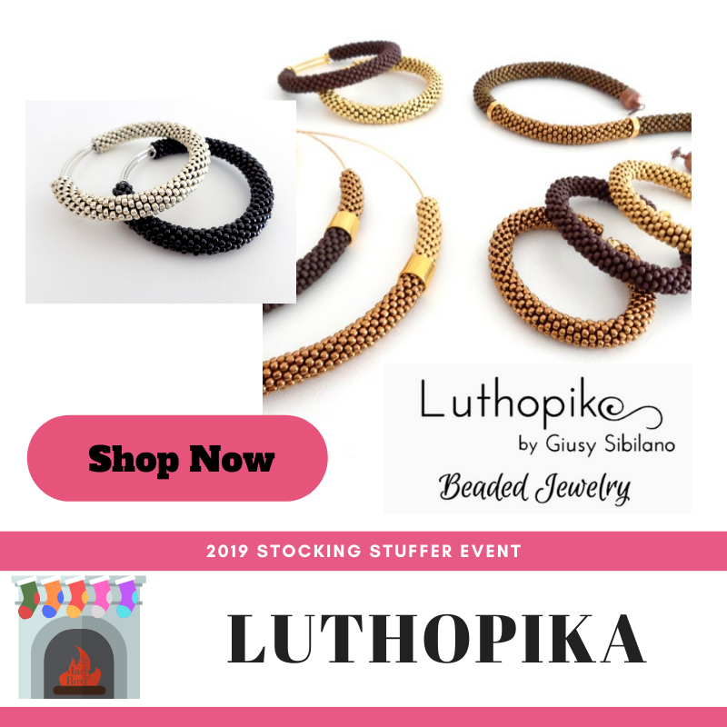 Shop Luthopika during the 2019 Stocking Stuffer Event with Marly Bird