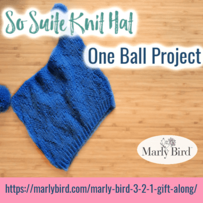 Suite Knit Hat || One ball knit hat project