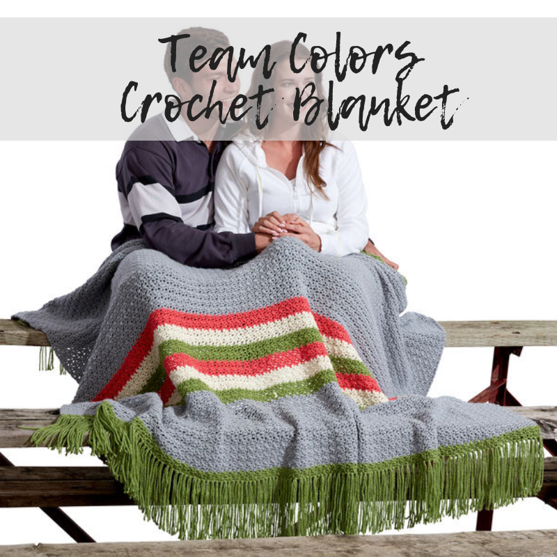 Download the FREE Team Colors Crochet Blanket