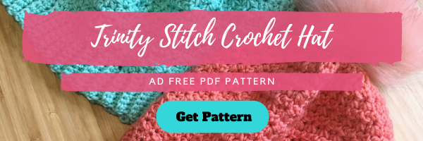Download the FREE Trinity Stitch Crochet Hat
