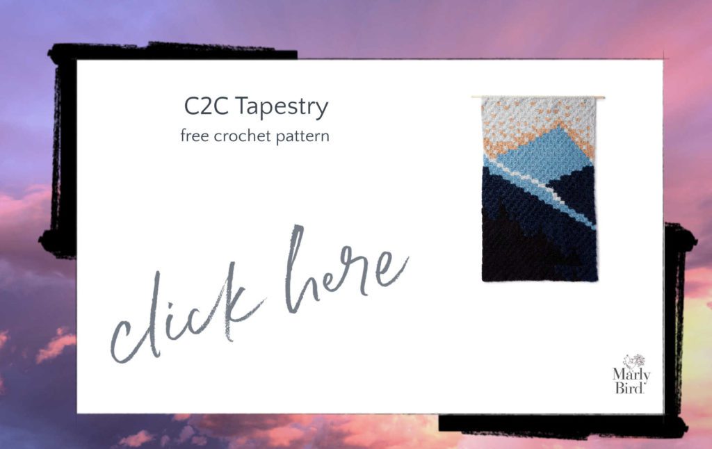 c2c tapestry free crochet pattern
