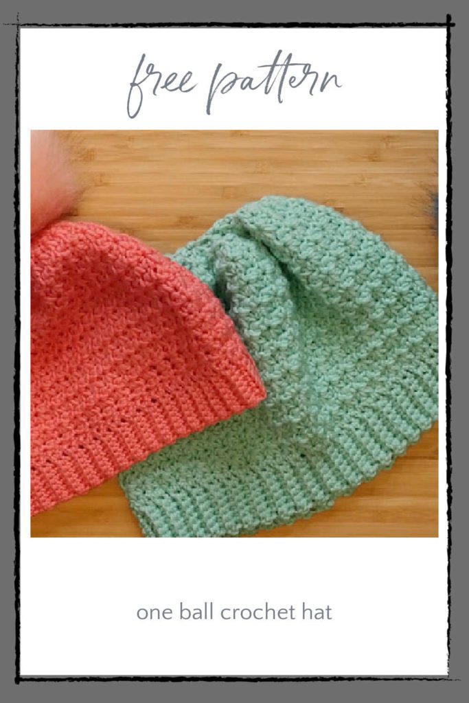 one ball crochet hat