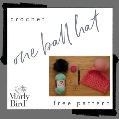 Trinity Stitch One Ball Crochet Hat Pattern