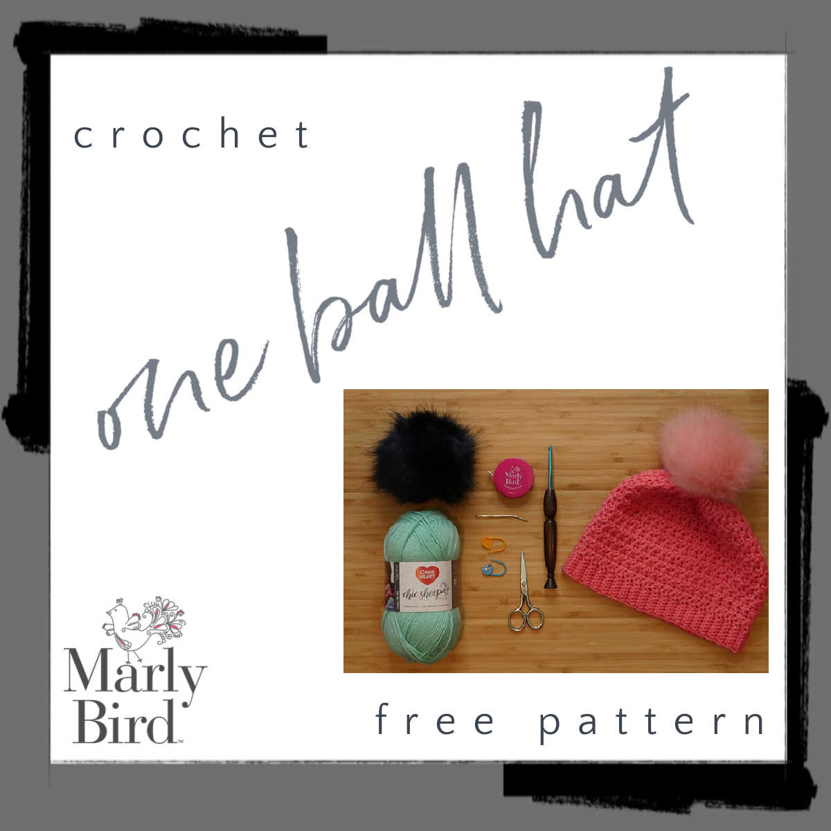 one ball crochet hat pattern-2