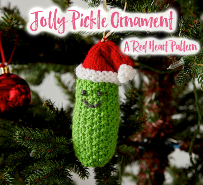FREE Crochet Pickle Ornament
