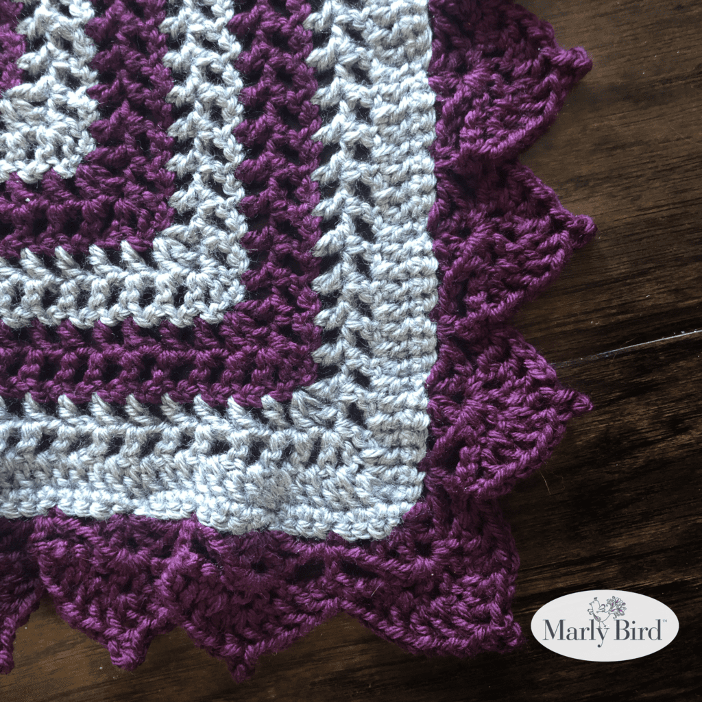 beginner lace border crochet