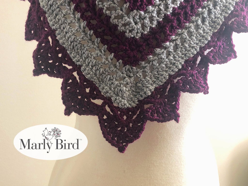 Throw Me A Kiss Shawl Free Crochet Pattern