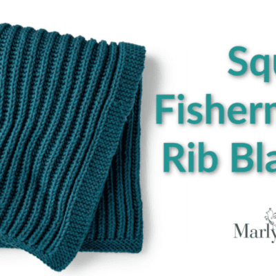 Squishy Fisherman’s Rib Knit Blanket