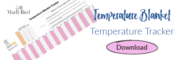 Temperature Blanket Tracking Sheet