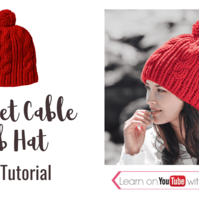How to Crochet Cable Rib Hat