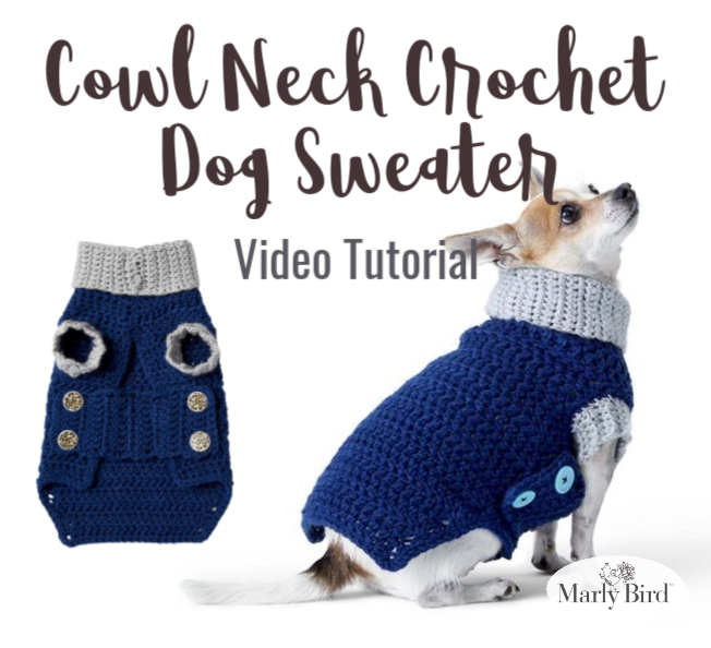 Crochet Dog Sweater - Marly Bird