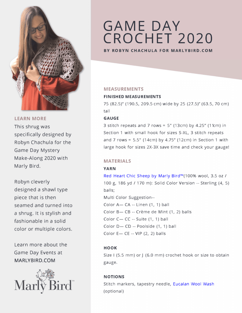 Game Day Crochet 2020 ad free pdf 

