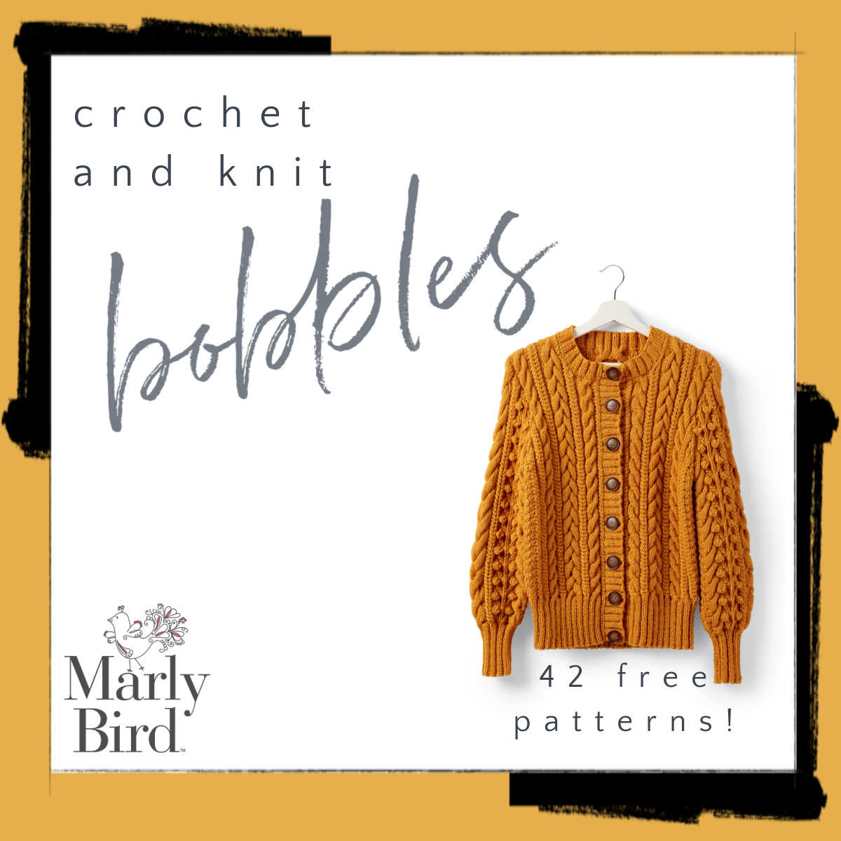 42 FREE Knit and Crochet Bobble Patterns - Marly Bird