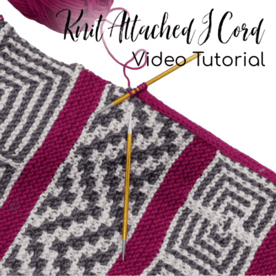 Attached Knit I Cord || Perfect Knit Edging