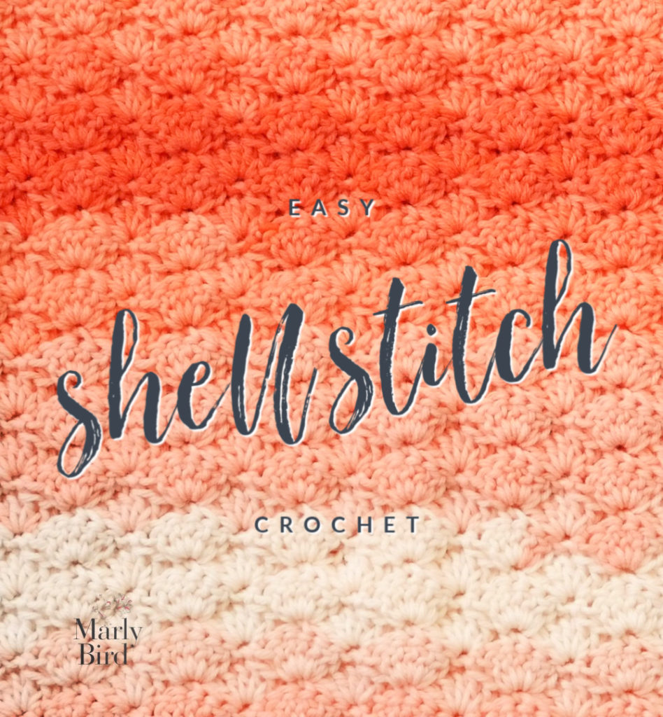 Easy Crochet Shell Stitch Pattern for Any Size Blanket